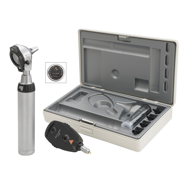 Set Diagnostico HEINE BETA 200 LED con manico ricaricabile