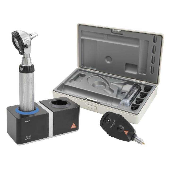 Set diagnostico HEINE BETA 200 LED con caricatore da tavolo