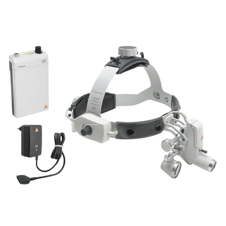 Lampada Frontale HEINE ML4 LED Kit con occhialini HR e mPack
