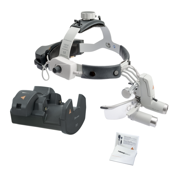 HEINE ML4 LED Kit with loupes HRP, S-GUARD, EN 50 Wall Transformer