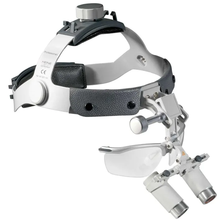 HEINE HRP 4x Occhialini Binoculari su caschetto con S-GUARD
