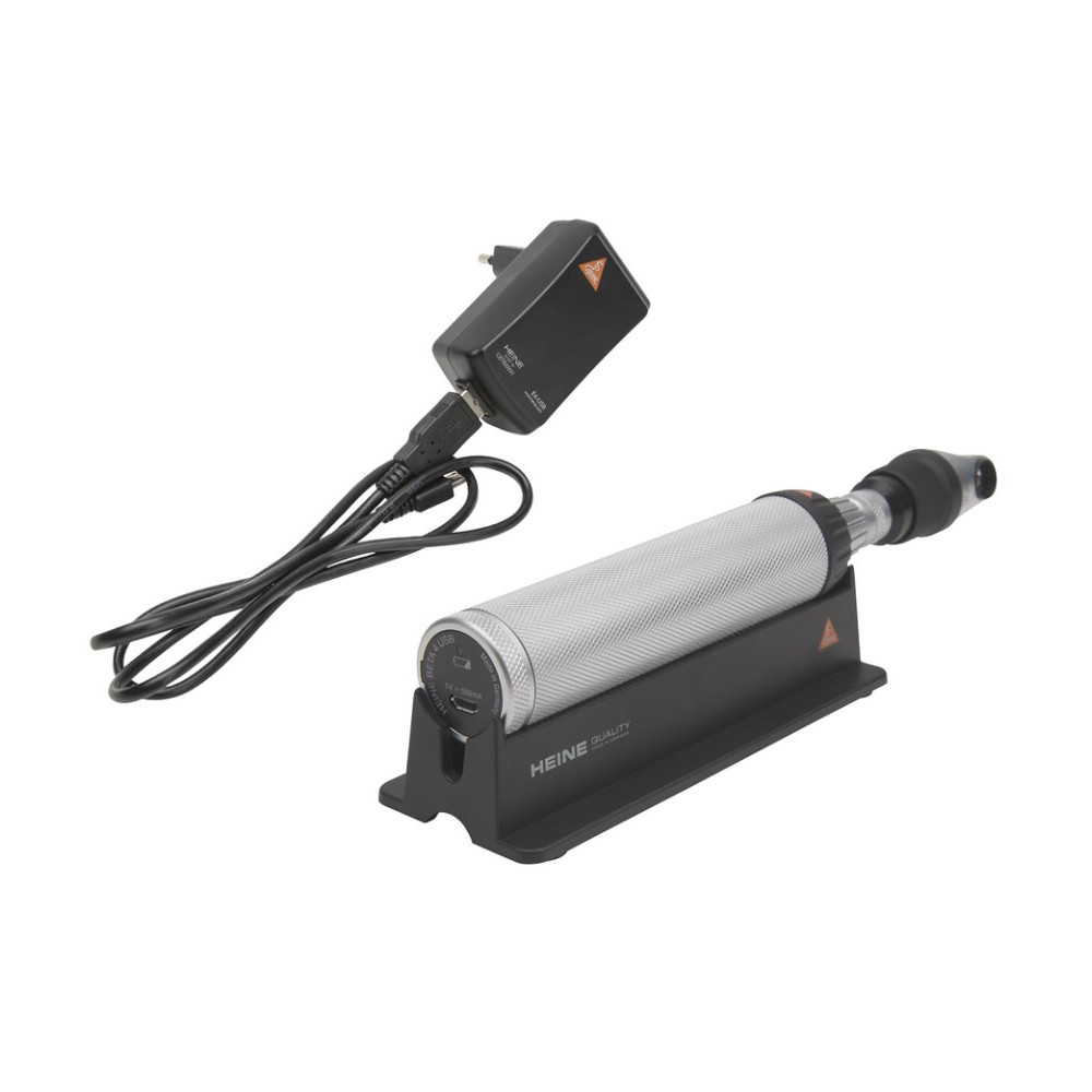 HEINE ophthalmic examination lamp with BETA4 USB rechargeable handle