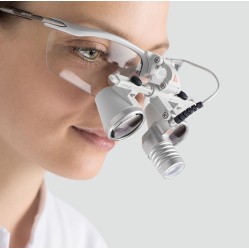 Lampe frontale HEINE LoupeLight2 LED avec loupes HR 2,5x