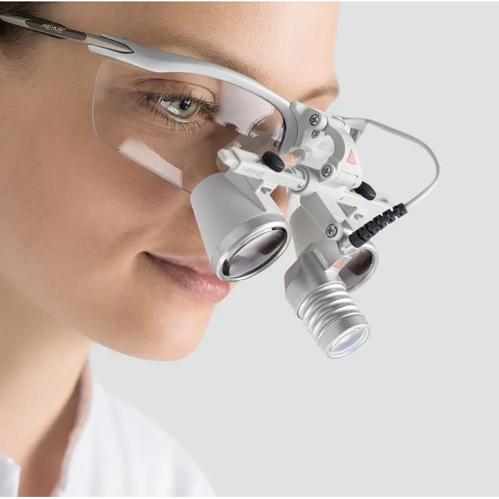 Lampe frontale HEINE LoupeLight2 LED avec loupes HR 2,5x