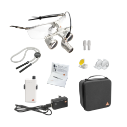 HEINE LoupeLight2 LED Set con occhialini binoculari HR 2.5x