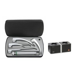 HEINE Laryngoscope Classic+ Set Standard F.O. LED avec chargeur de table