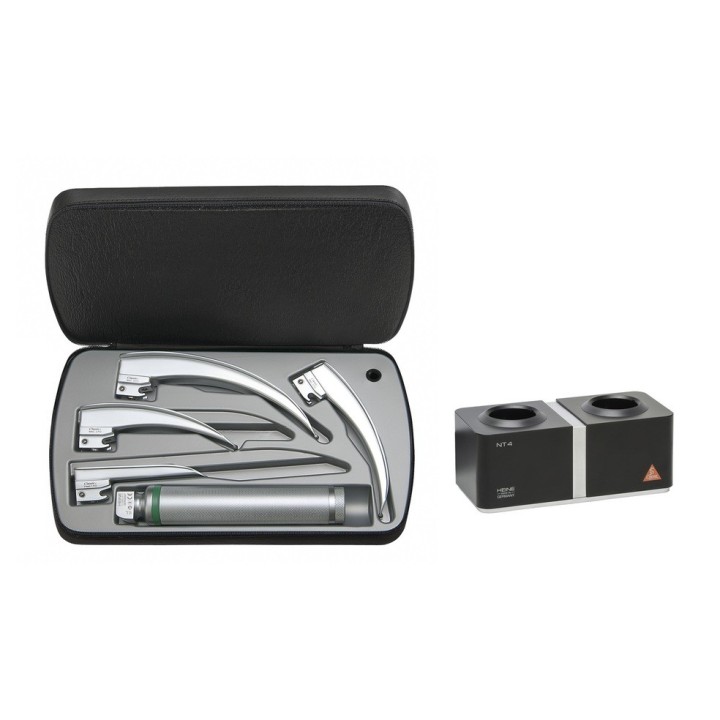HEINE Laringoscopio Classic+ Set Standard F.O. LED con caricatore da tavolo