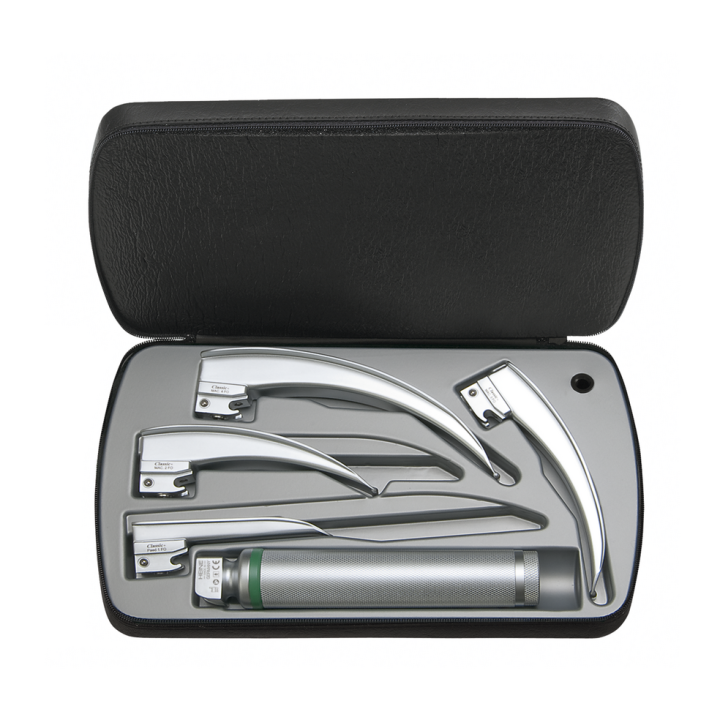 HEINE Laringoscopio Classic+ Set Standard F.O. LED con caricatore da tavolo