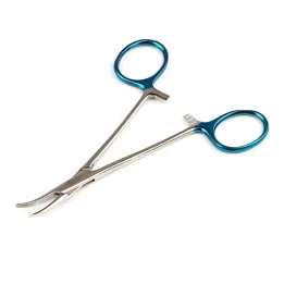 Artery forceps Halsted, anatomical, curved, sterile, 12.5 cm