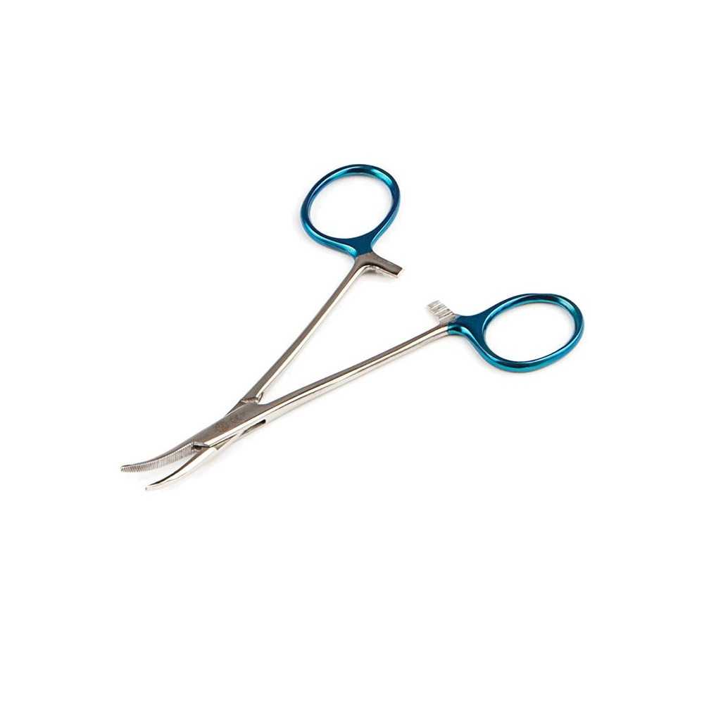 Pinza arteriosa Halsted, curva, sterile, 12,5 cm