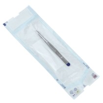 Anatomical tweezers, disposable, straight, sterile, 14.5 cm