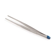 Anatomical tweezers, disposable, straight, sterile, 14.5 cm
