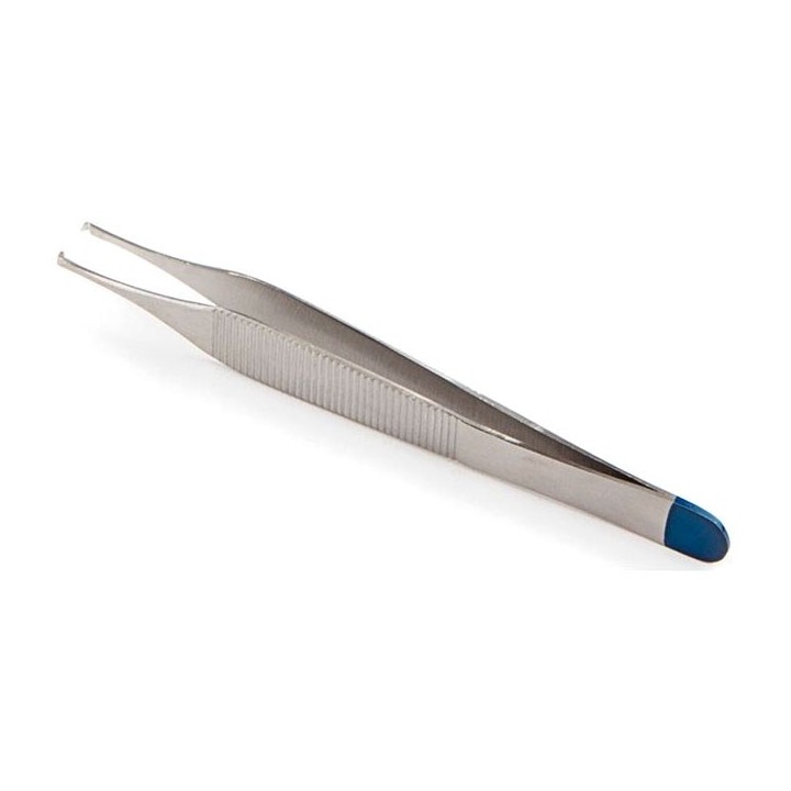 Chirurgische Pinzette ADSON, 1 x 2 Zähne, steril, 12 cm