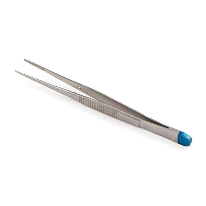 Dissecting tweezers, fine, straight, sterile, 11.5 cm