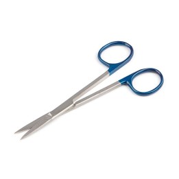 Iris and ligature scissors, straight, 11 cm single use