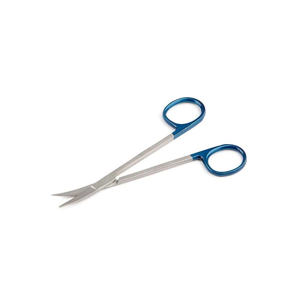 Tijeras para iris y ligaduras, curvas, 11 cm, solo uso