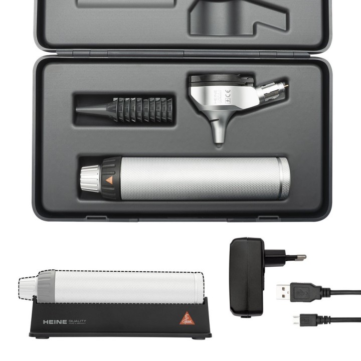 Otoscopio F.O. HEINE BETA 200 LED mango recargable USB