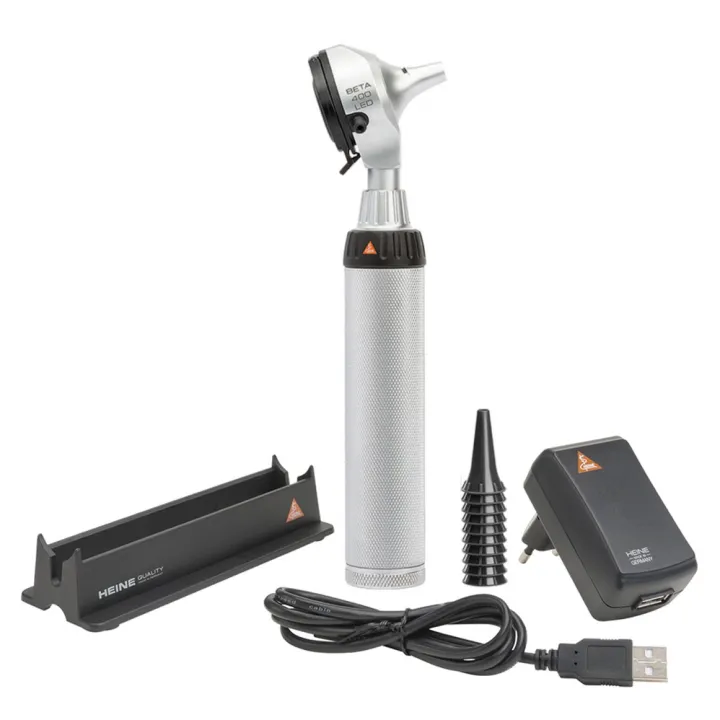 Otoscope HEINE BETA 400 LED F.O rechargeable handle USB