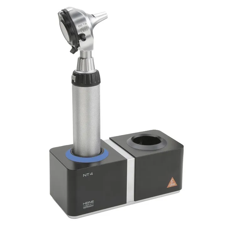 Otoscopio F.O. HEINE BETA 400 LED con cargador de mesa
