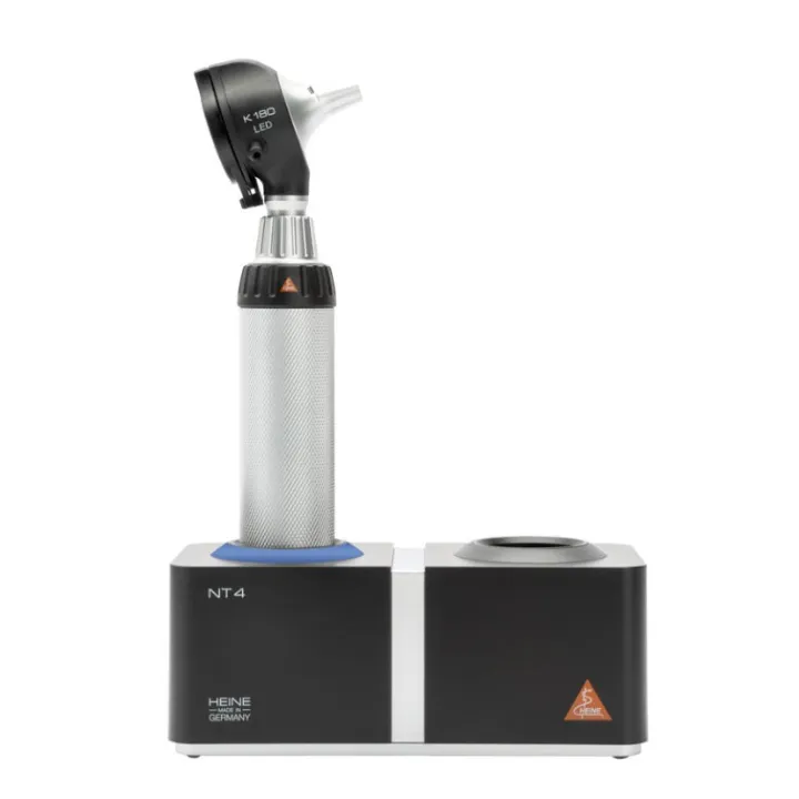 Otoscopio F.O. HEINE K180 LED con cargador de mesa