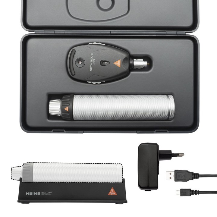 Set de Oftalmoscopio HEINE BETA 200S LED recargable USB