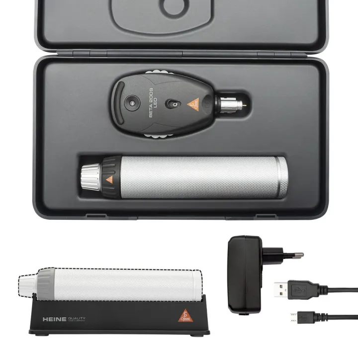Set d’ophtalmoscope HEINE BETA 200S LED rechargeable USB