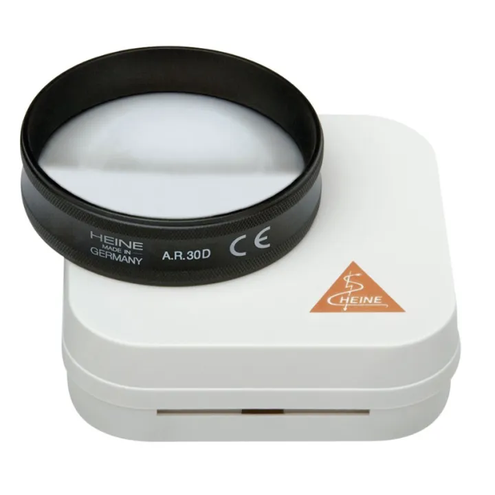 HEINE A.R. 30D aspheric ophthalmoscopy lens with case