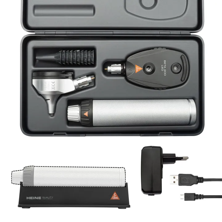 Set de diagnostic HEINE BETA 200 LED rechargeable USB