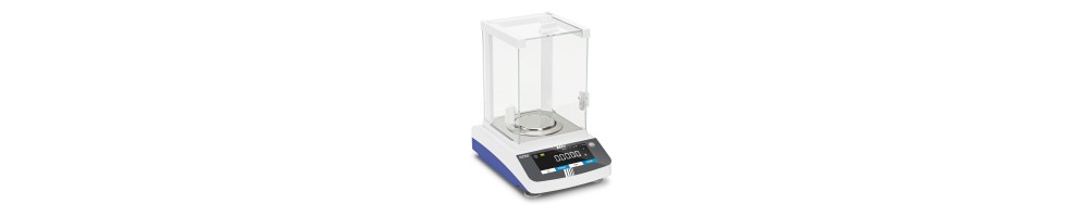 Balances analytiques avec une lisibilité de 0,1 milligramme