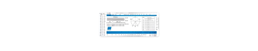 Varios artículos como bolígrafos de diagnóstico, dispositivos de medición