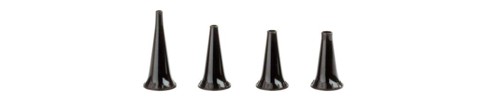 Ear specula for otoscopes